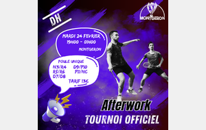 Afterwork Double Hommes - Compétiteurs